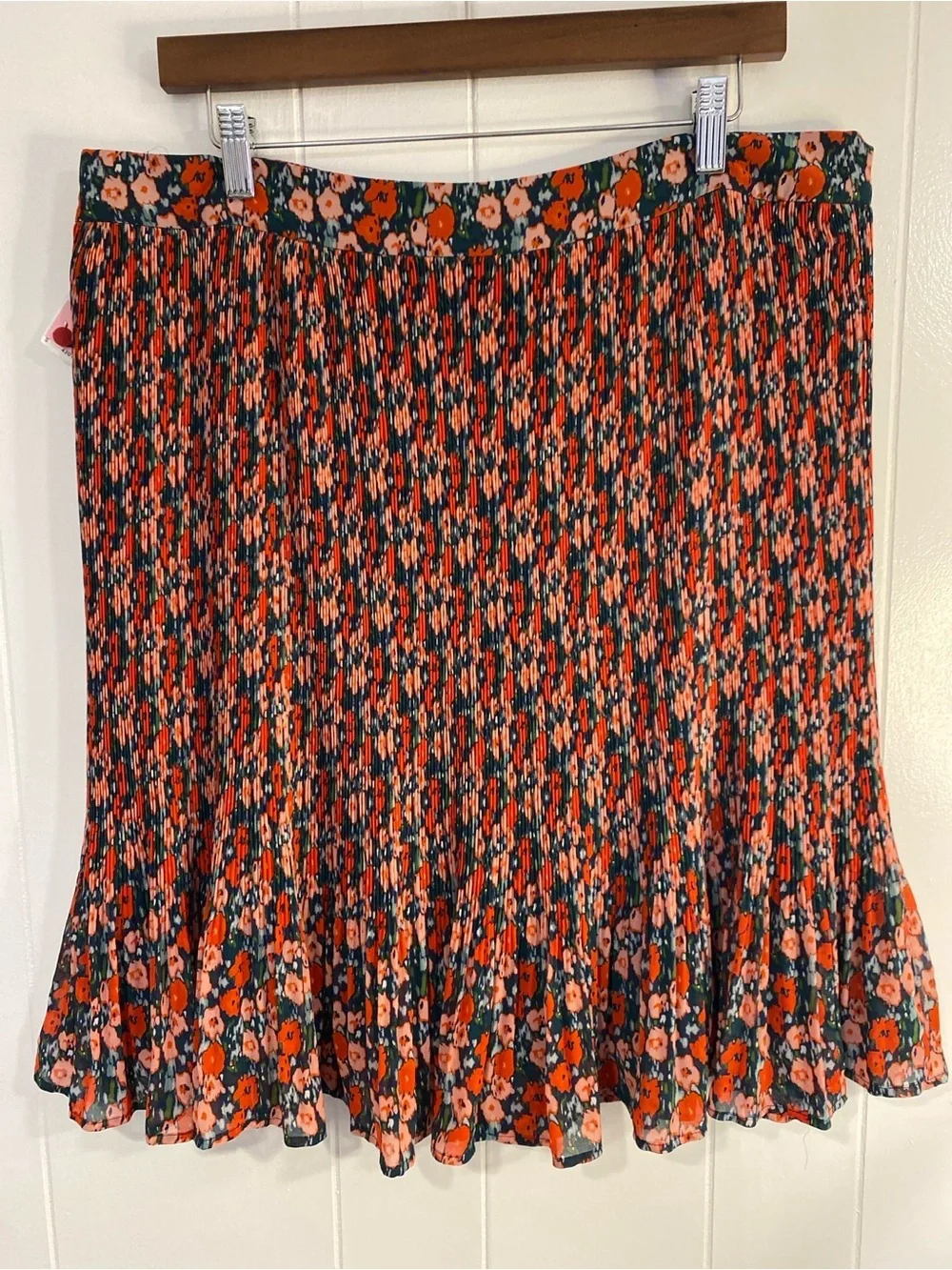 Boden Pleated Floral Skirt | Preppy Dopamine Cottagecore Euro Summer | Size 14